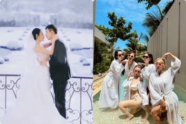 Midu tung ảnh cưới ở Pháp, hội bạn của Huyền Baby đi du lịch