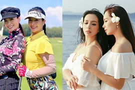 Cặp mẫu song sinh Thúy Hằng - Thúy Hạnh đọ sắc ở tuổi U50