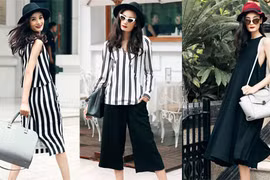 Lê Thúy tươi tắn dạo phố với gu thời trang sành điệu