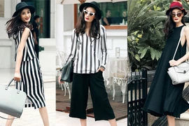 Lê Thúy tươi tắn dạo phố với gu thời trang sành điệu