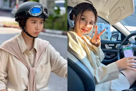 "Gái một con" Huyền Lizzie như học sinh cấp 3 trong phim mới