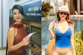 Kim Tuyến khoe bờ vai thon gầy, Huyền Baby diện bikini nhỏ xíu