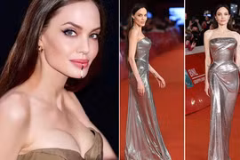 Angelina Jolie tự tin khoe ngực nở, eo thon ở tuổi 46