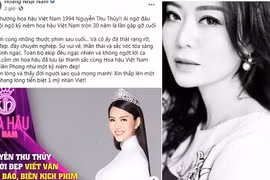 Sao Việt sốc khi nghe tin Hoa hậu Thu Thủy đột ngột qua đời