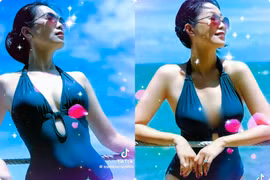 Trịnh Kim Chi diện bikini khoe vóc dáng gợi cảm ở tuổi U55