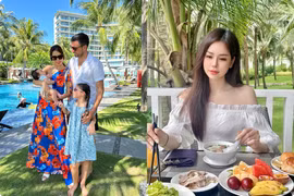 Hà Anh khoe ảnh gia đình, Đào Lan Phương tâm niệm