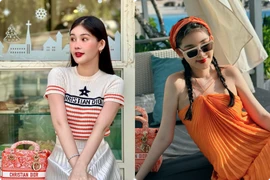 Lê Âu Ngân Anh diện đồ hiệu xa hoa, đẹp rạng rỡ