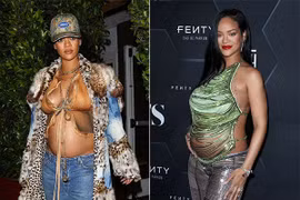 Thời trang bà bầu nóng bỏng của Rihanna