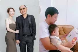 Tiến Luật đăng ảnh cùng bà xã, Trường Giang bận rộn chăm con trai