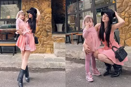 Thu Thủy “tông xuyệt tông” với con gái, vóc dáng đẹp “mướt mắt“