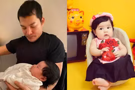 Con gái đáng yêu như thiên thần của Trần Bảo Sơn và vợ mới