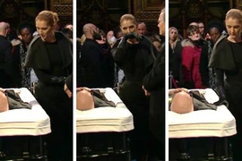 Celine Dion đau xót tiễn biệt chồng trong lễ tang