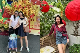 Hiền Thục chung khung hình với con gái, ngỡ hai chị em