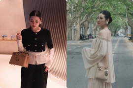 Á hậu Dương Tú Anh “đốt mắt” fan với túi hiệu tiền tỷ 