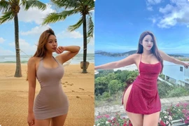 Người đẹp siêu vòng 3 Hàn Quốc chăm mặc trang phục bó sát