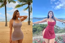 Người đẹp siêu vòng 3 Hàn Quốc chăm mặc trang phục bó sát