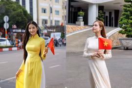 Hot face sao Việt: Hoàng Thùy chụp ảnh áo dài hướng về đại lễ