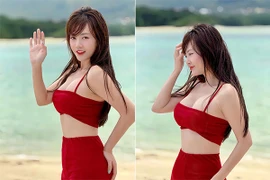 Thanh Hương khoe body căng tràn sức sống