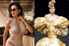 MC Kỳ Duyên khoe ảnh diện áo tắm, Thanh Hằng mặc váy nặng 15kg