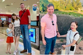 Lan Phương bị “dìm hàng” trong loạt ảnh bên chồng Tây cao hơn 2m