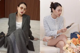 Đàm Thu Trang mặc đơn giản, giá trị trang phục gây “choáng“