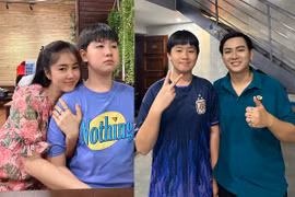 Lê Phương khoe con trai cao lớn bên thần tượng Hoài Lâm