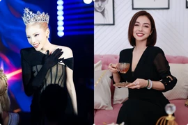 Hot face sao Việt: Kỳ Duyên nhuộm tóc hồng sáng và đội vương miện