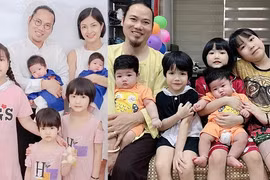 Hôn nhân viên mãn của ông bố 5 con Vượng Râu