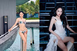 Hoa hậu Hương Giang khoe đường cong không góc chết với bikini