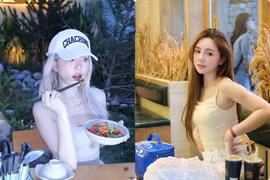 Hot face sao Việt: Ngọc Trinh xuất hiện với tóc nhuộm màu bạch kim