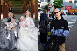 Hot face sao Việt: Gia đình Phương Oanh chụp ảnh cổ trang Hàn Quốc