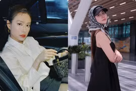 Hot face sao Việt: Hoàng Thuỳ Linh sang chảnh tạo dáng trên ô tô