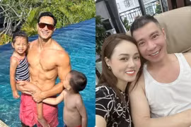 Kim Lý khoe con trai bơi lội, vợ Công Lý công khai số dư tài khoản
