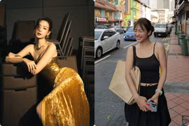 Hot face sao Việt: Hoa hậu Bảo Ngọc diện váy vàng lấp lánh