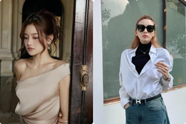 Hot face sao Việt: Thuỳ Anh diện váy lụa hở vai gợi cảm