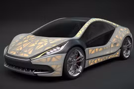 Sport car in 3D vỏ sợi tổng hợp duy nhất thế giới