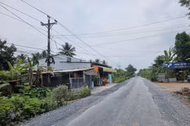 Trà Vinh: Cận cảnh công trình sửa chữa, chống thấm ĐH02, huyện Càng Long