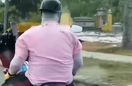 Nhóm biker buông hai tay điều khiển mô tô trên đường ven biển