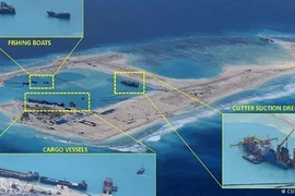 Chùm ảnh Trung Quốc đắp đảo trái phép ở Trường Sa