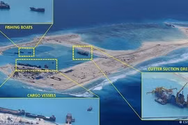 Chùm ảnh Trung Quốc đắp đảo trái phép ở Trường Sa