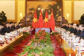 Tổng Bí thư Nguyễn Phú Trọng hội đàm với Tổng Bí thư, Chủ tịch Trung Quốc Tập Cận Bình