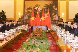 Tổng Bí thư Nguyễn Phú Trọng hội đàm với Tổng Bí thư, Chủ tịch Trung Quốc Tập Cận Bình