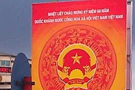 Pano mừng ngày 2/9 ghi sai tên nước