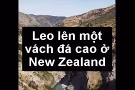 Video: Vui “phát ngất” với trò chơi đu dây cảm giác mạnh trên vách đá