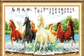Tiết lộ về 8 con ngựa trong bức “Mã đáo thành công”