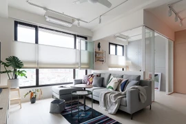 Căn hộ 85m2 mang màu sắc nhẹ nhàng, thanh lịch