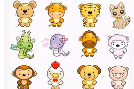 Xem 12 con giáp thể hiện sự tài giỏi thông minh ngày tựu trường