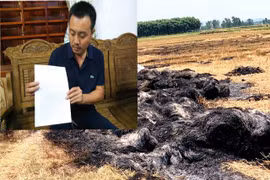 Thu tiền bảo kê không được, côn đồ bật lửa đốt rụi gần 200 cuộn rơm