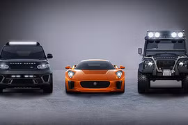 Jaguar C-X75 và Range Rover Sport cùng xuất hiện trong phim 007