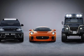 Jaguar C-X75 và Range Rover Sport cùng xuất hiện trong phim 007